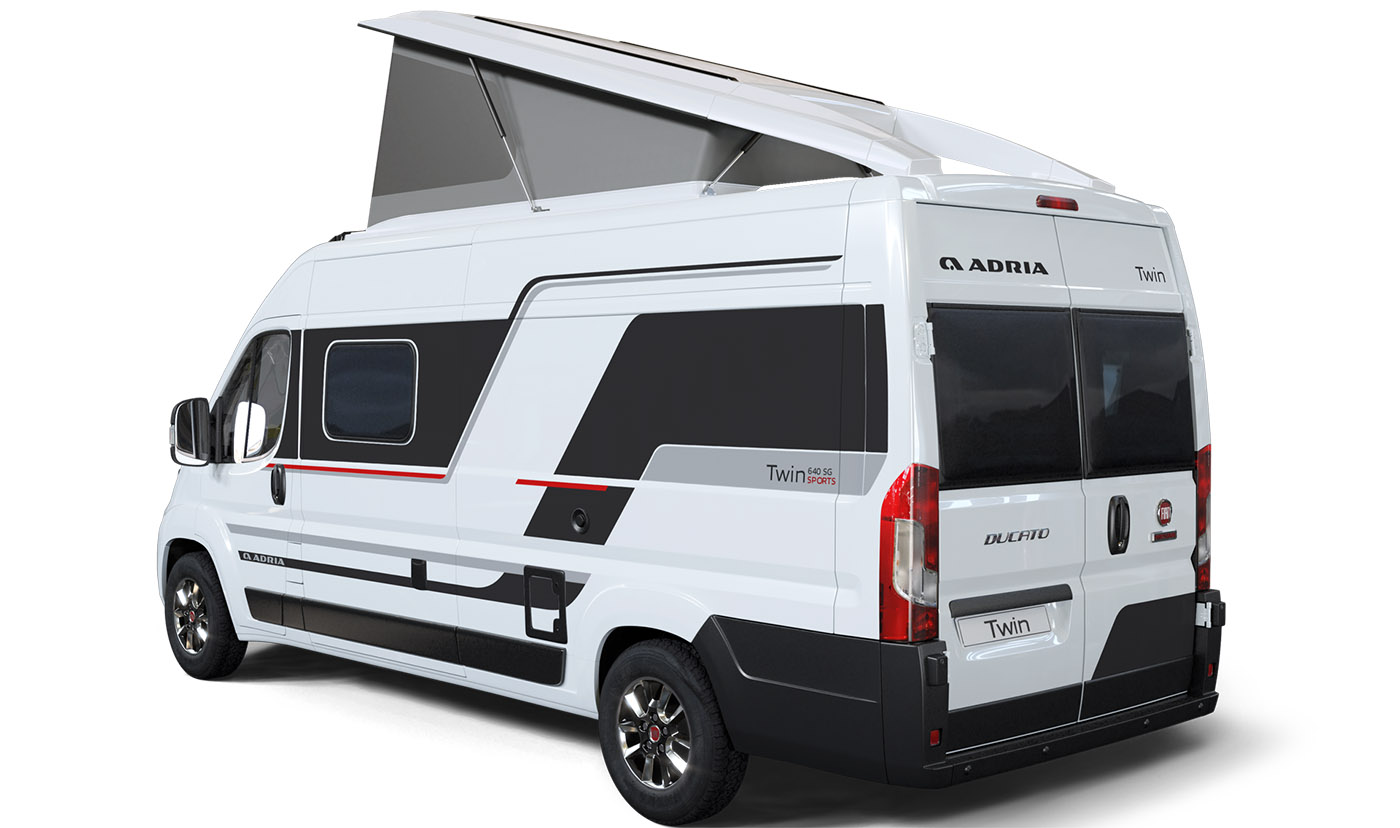 Adria Twin Sport Camper Van 600 SG Dach Rückseite 