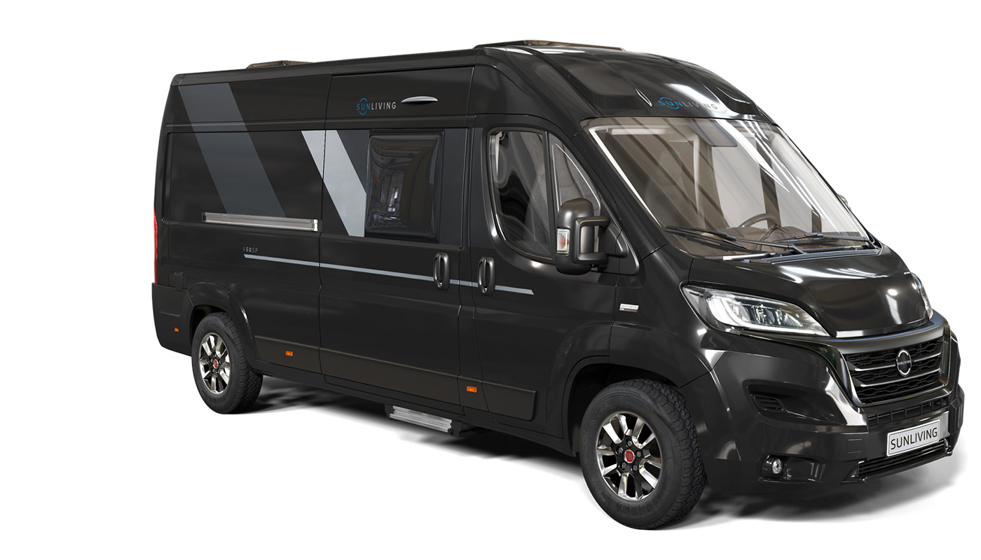 Sun Living Camper Vans der V-Serie in schwarz