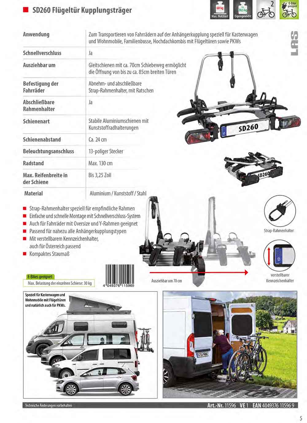 Fahrradträger für Wohnmobile